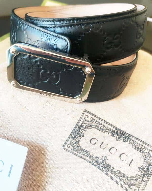How to identify an authentic Gucci men's belt